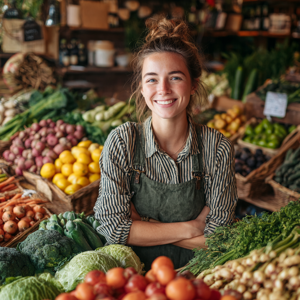 Középkorú magyar szakember táplálkozási tanácsadás közben, mosollyal az arcán