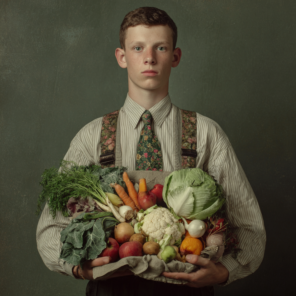 Fiatal magyar felnőtt egészséges ételek készítése közben a konyhában, elégedett mosollyal